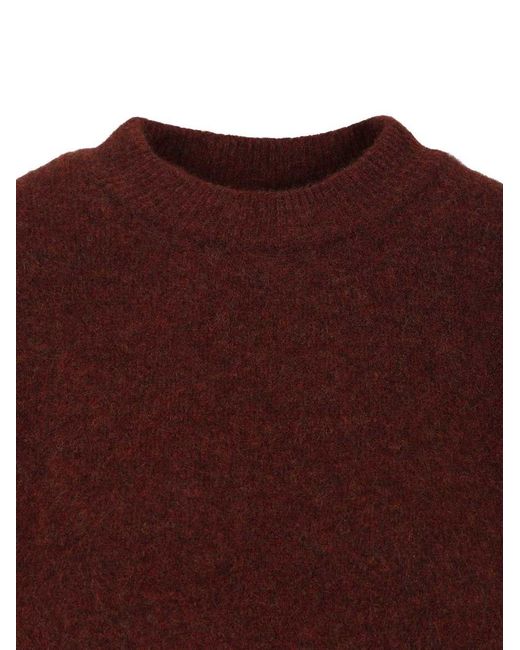 Filippa K Purple Wool Yak Crewneck Sweater