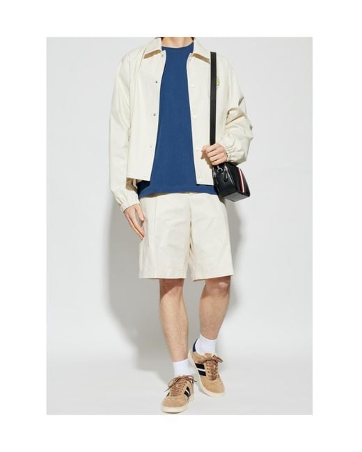 Bally White Pleat Detailed Tailored Shorts for men