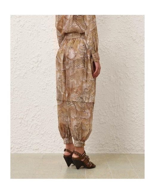 Zimmermann Brown Rebellion Harem Pants
