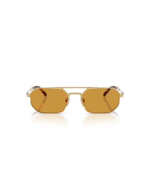 Prada Metallic Eyewear Geometric Frame Snglasses for men