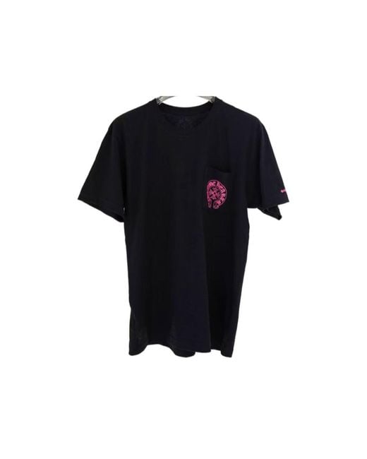 Chrome Hearts Black Short-Sleeved Crew Neck T-Shirt for men