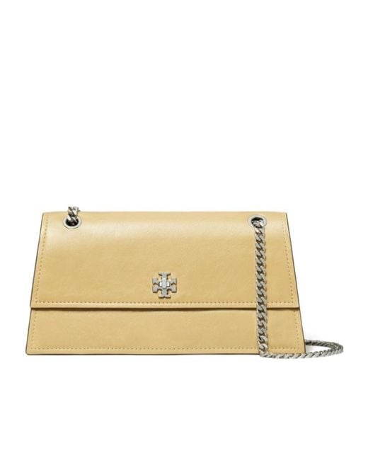 Tory Burch Natural Kira Turnlock Shoulder Bag