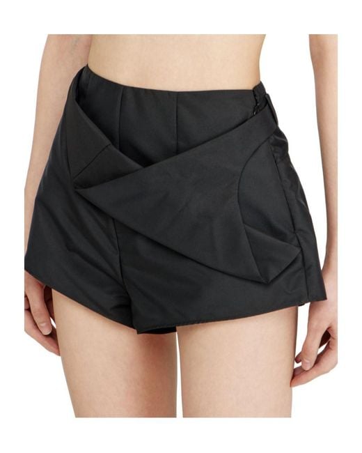 DIESEL Black P-Sarto Wrap Belted Shorts