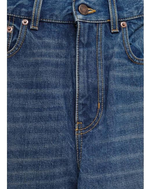 Chloé Blue Chloé Logo Patch Flared Jeans