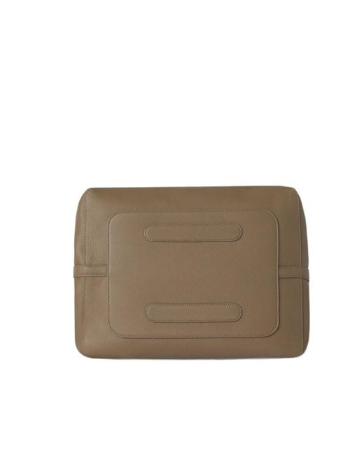 Loro Piana Brown Extra-Large Bale Hobo Bag