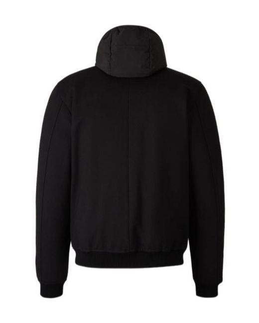 Moorer Black Long-Sleeved Casual Jacket for men