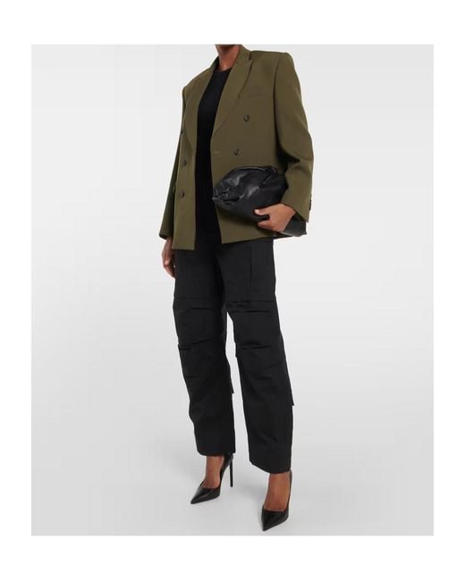 Wardrobe NYC Green Double-Breasted Suit Jacket