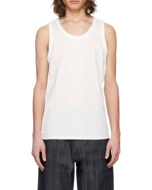 Officine Generale White Sleeveless Vest for men