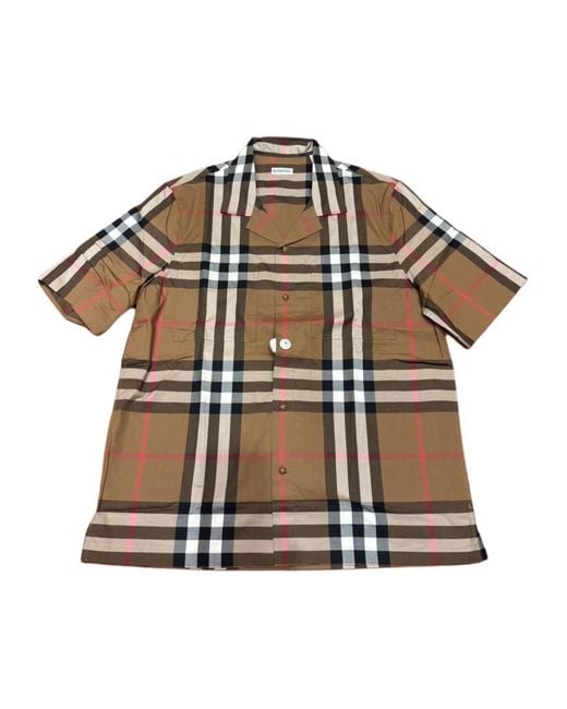 Burberry Metallic Short Sleeve Shirt for men