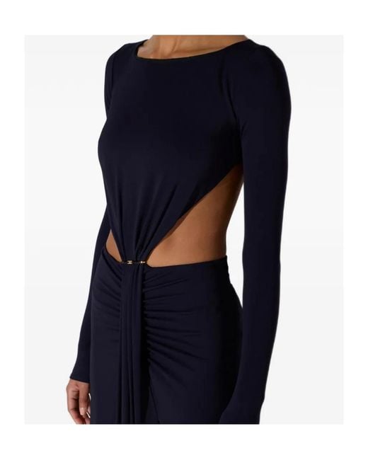 Elisabetta Franchi Blue Carpet Dress