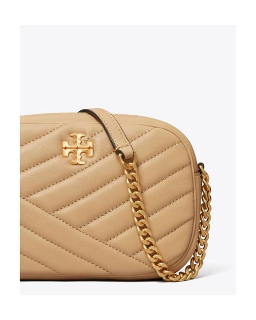 Tory Burch Natural Kira Chevron Camera Bag