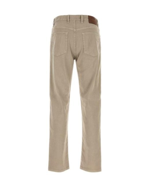 Zegna Natural Jeans With Belt Loops for men