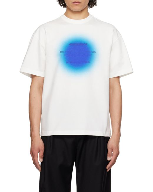 Adererror White Short Sleeve T-Shirt for men