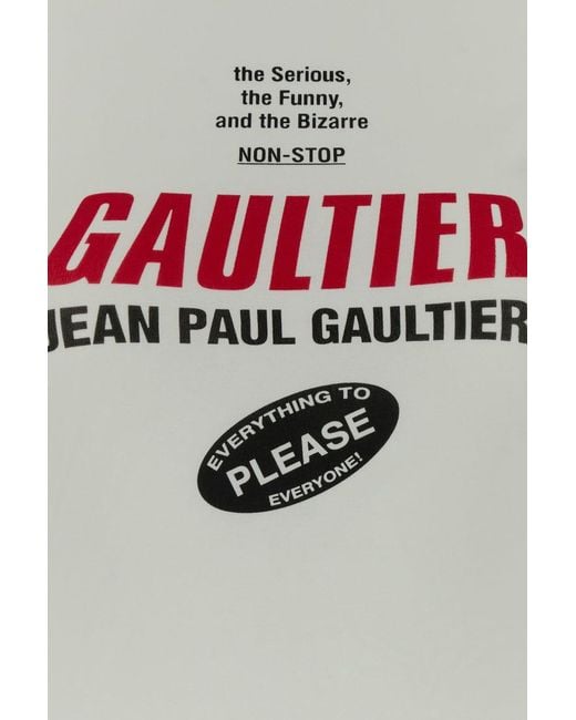 Jean Paul Gaultier White Logo Print Baby T-Shirt for men