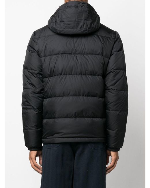 Aspesi Black Logo Patch Padded Jacket for men