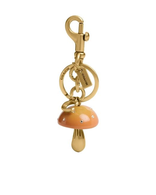 COACH Metallic Mushroom Keyring