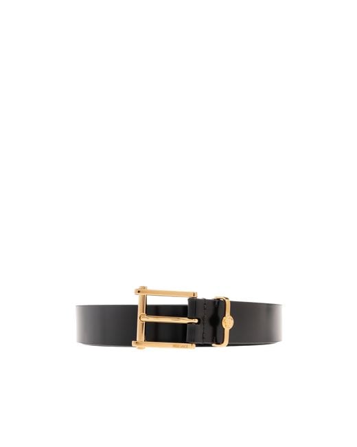 Versace White Logo-Engraved Buckle Belt for men