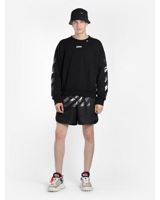 Off-White c/o Virgil Abloh Black Caravaggio Arrows Sweatshirt for men