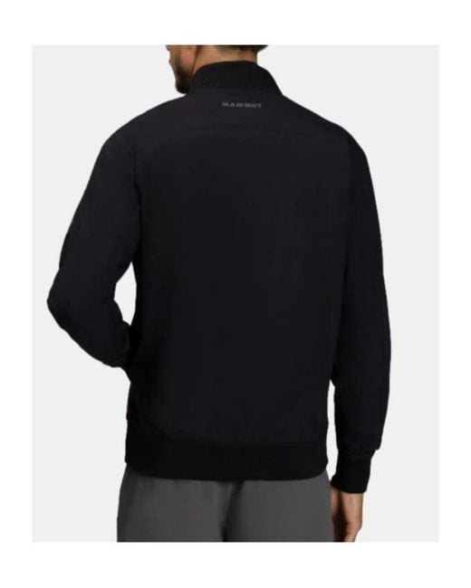 Mammut Black Utility Bomber Jacket for men