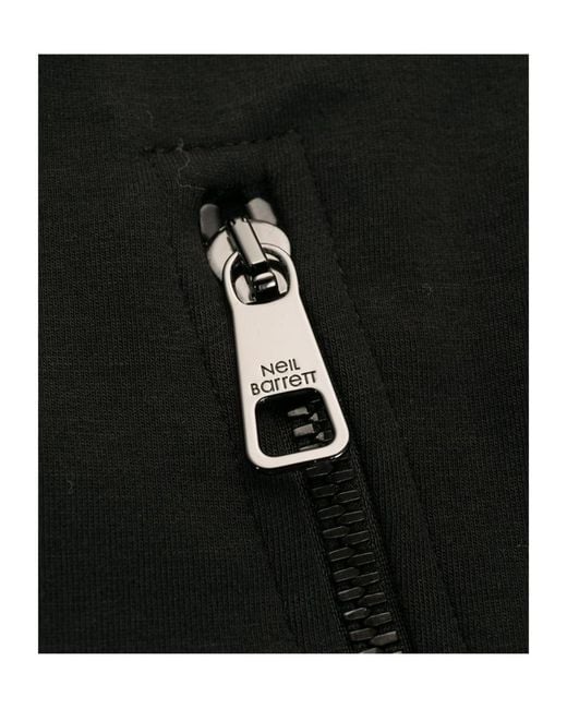 Neil Barrett Black Elastic Waist-Edge Sweatpants for men