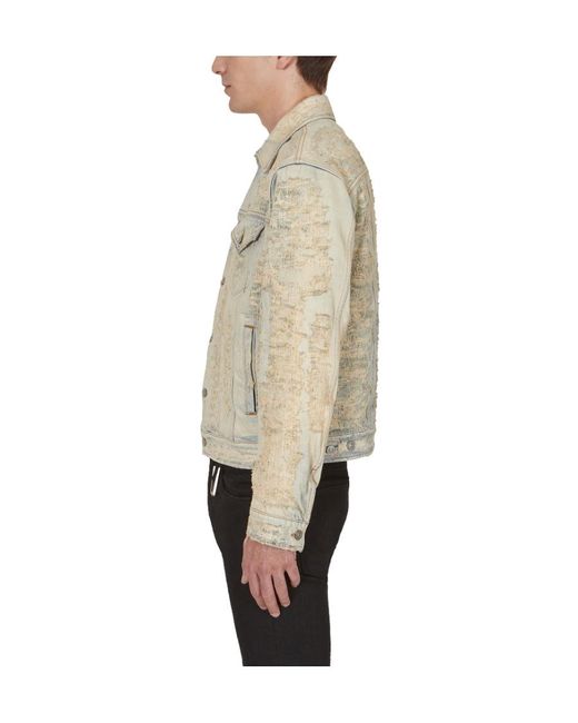 1017 ALYX 9SM Natural 1017 9Sm Distressed Long-Sleeved Denim Jacket for men
