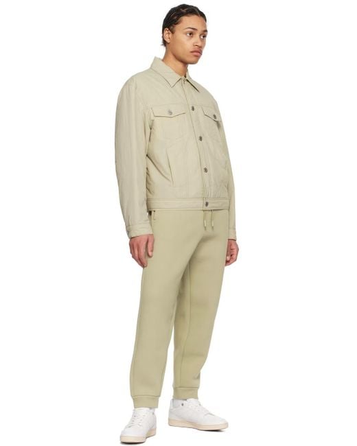 AMI Natural Casual Jacket With Buttons On Front for men