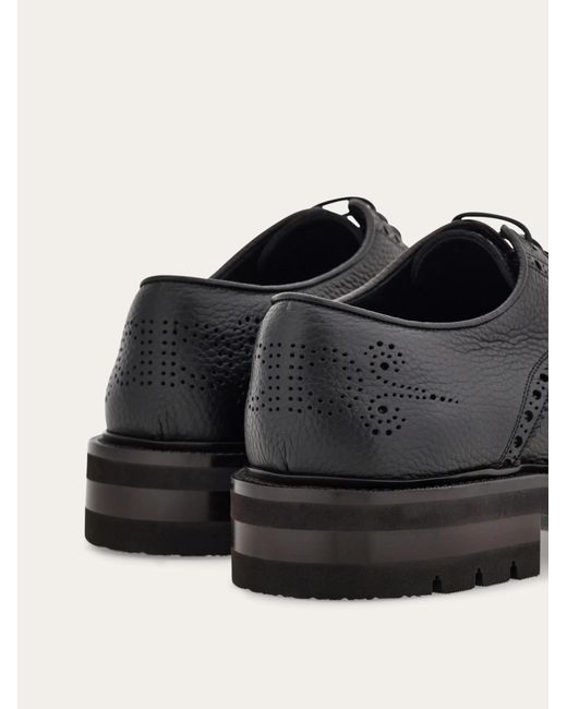 Ferragamo Black Ferragamo Derby Brogues for men