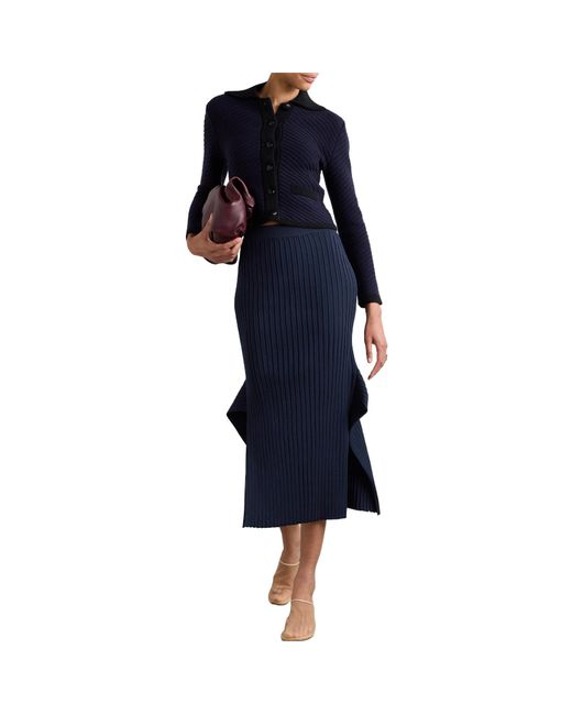 Stella McCartney Blue High Waist Skirt