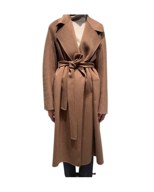 Max Mara Brown Long-Sleeved Coat