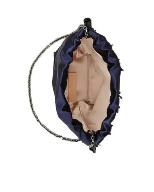 Roger Vivier Blue Drawstring Bucket Bag