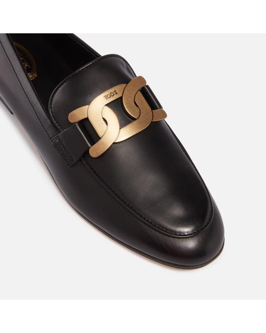 Tod's Black Polished Loafer