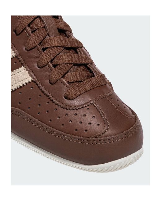 Adidas Originals Brown Lace-Up Sneakers