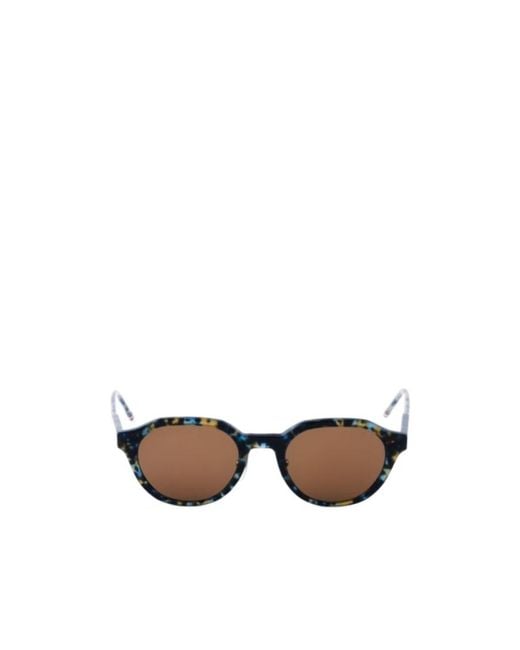 Thom Browne Multicolor Eyewear Oval Frame Sunglasses for men