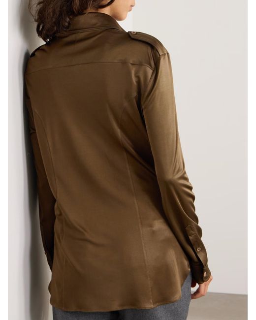 Tom Ford Brown Shimmey Shirt