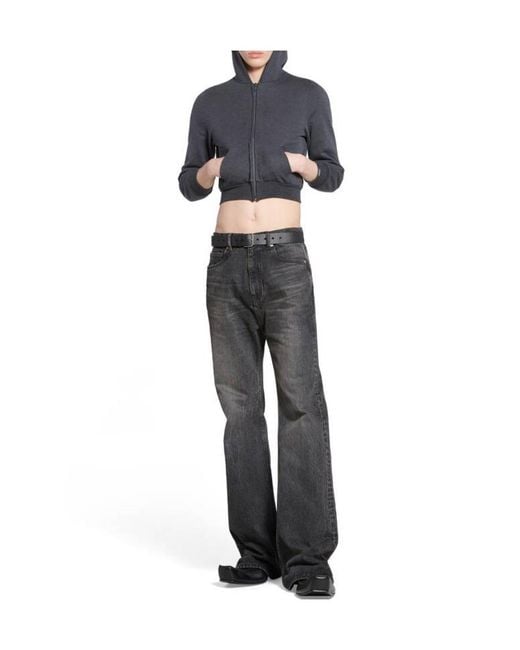 Balenciaga Gray Flared Pants for men