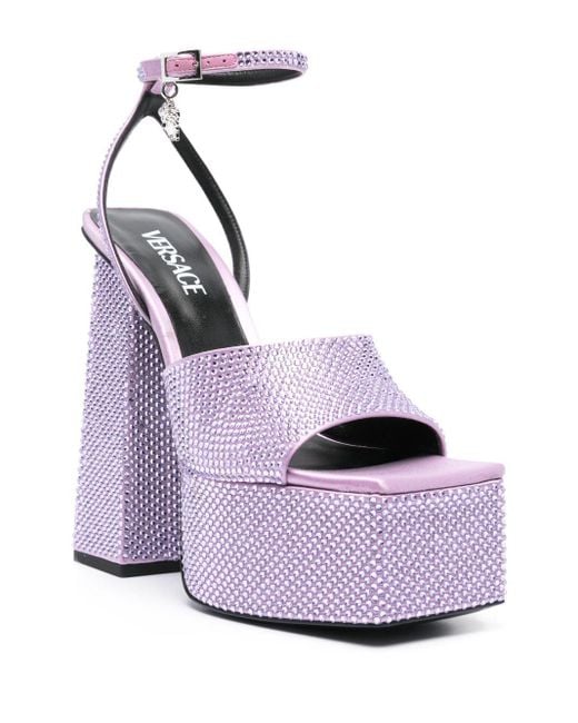 Versace Purple 150Mm Platform Sandals