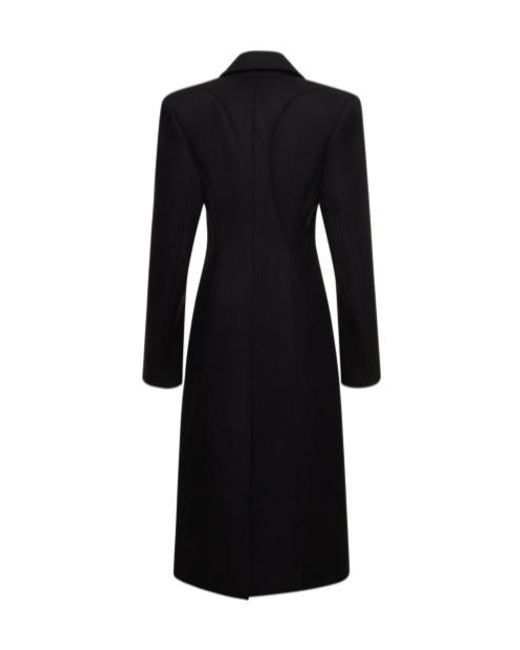 Mugler Black Long-Sleeved Coat