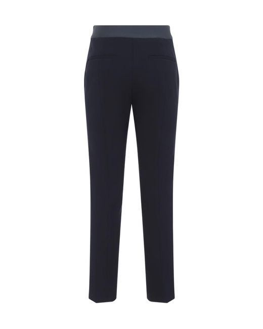 Peserico Blue Crease Casual Pants