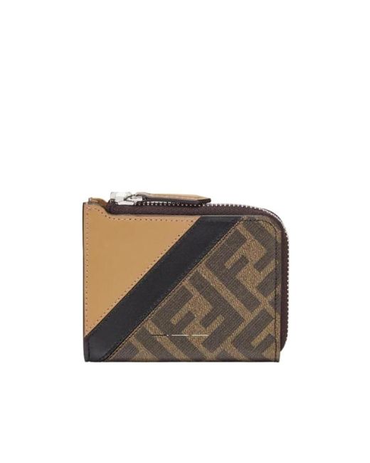 Fendi Multicolor Monogram-Print Leather Wallet for men