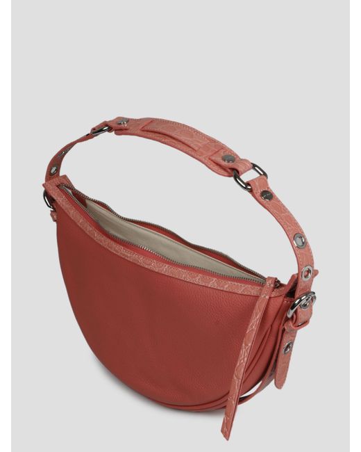 By Far Pink Gib Zip-Up Shoulder Bag