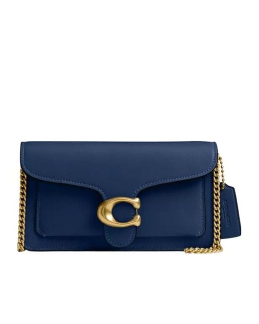 COACH Blue Tabby Chain Clutch