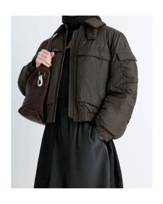 Lemaire Black Detachable-Collar Puffer Jacket