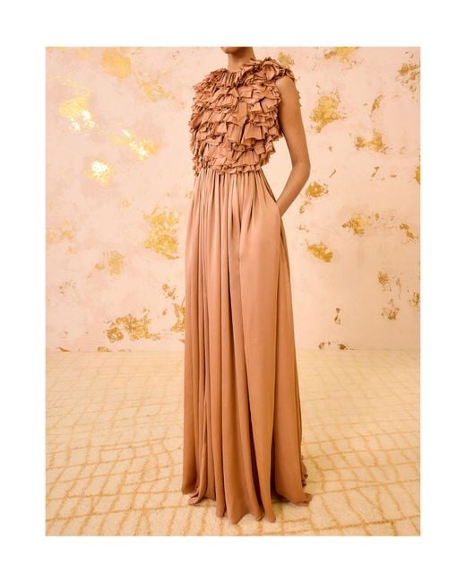 Ulla Johnson Brown Ruffled Dress
