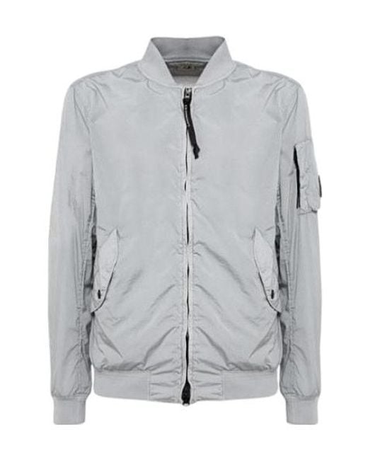 C P Company Gray Lens-Detail Bomber Jacket for men