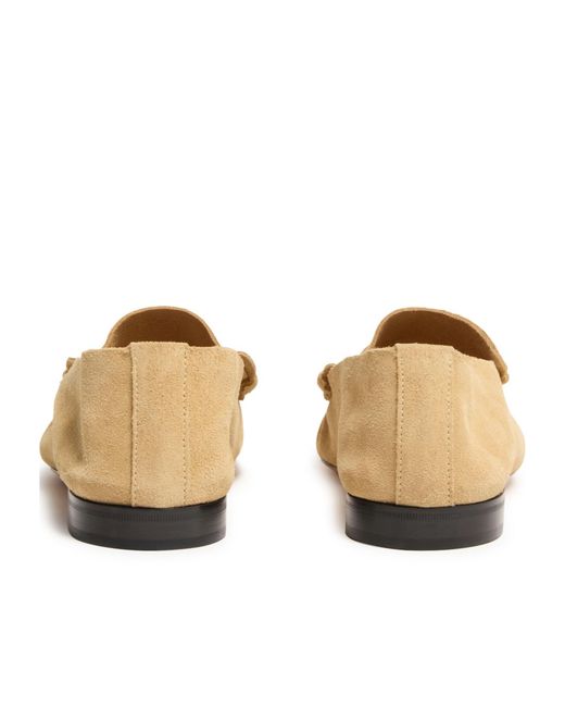 The Row Natural Round-Toe Loafers