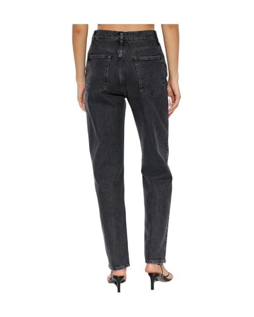 Jil Sander Blue Tapered High-Rise Jeans