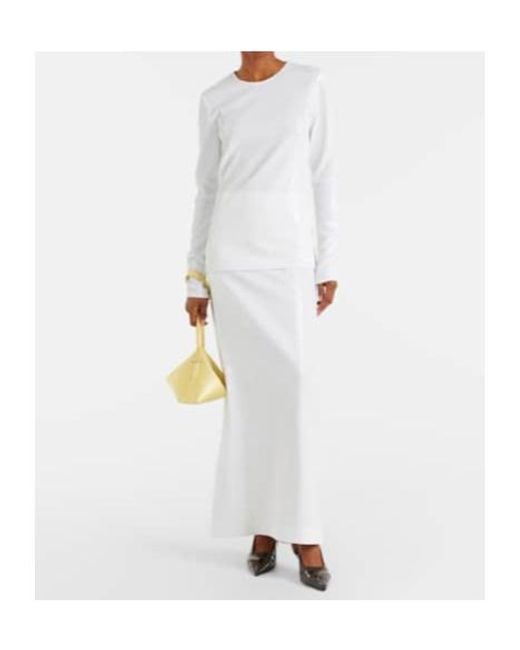 Totême  White Sequined Maxi Skirt