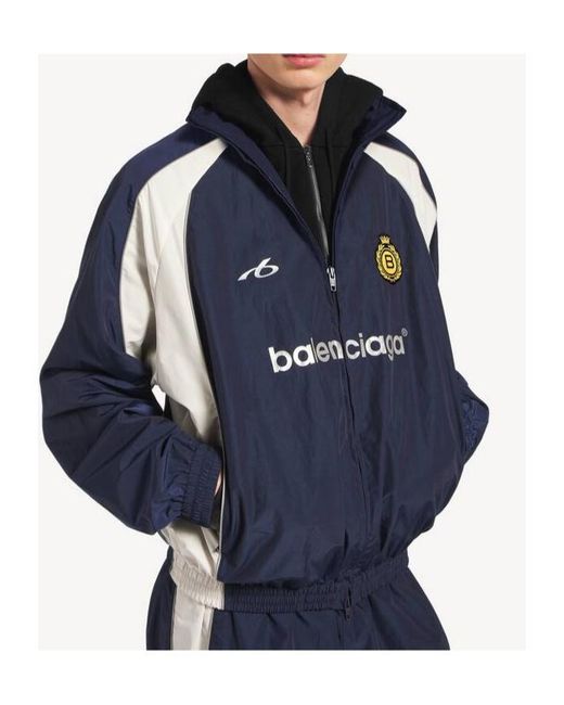 Balenciaga Blue Soccer Tracksuit Jacket for men