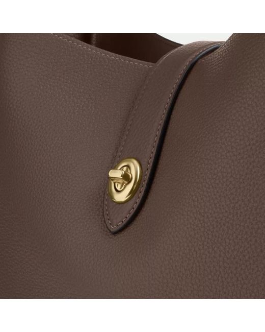 COACH Brown Hadley Large Shoulder Bag