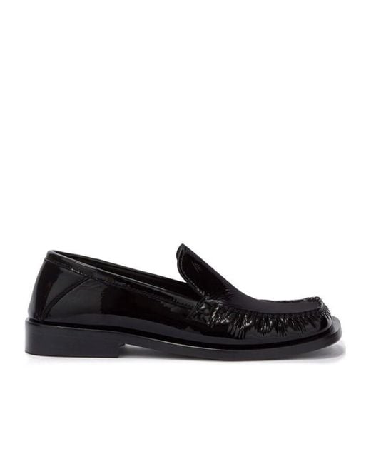 The Attico Black The Charles Square-Toe Loafers